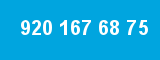 920 167 68 75 920 167 68 75